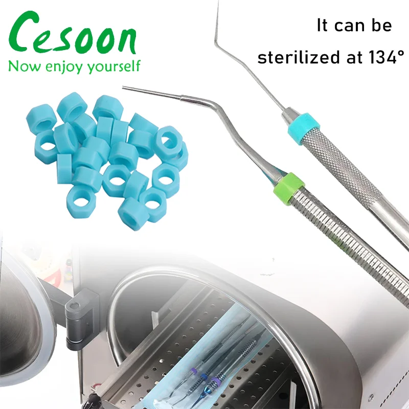 Fascette In Silicone Per Codifica Colore Di Strumenti Dentali, Per Cassette Sterilizzazione