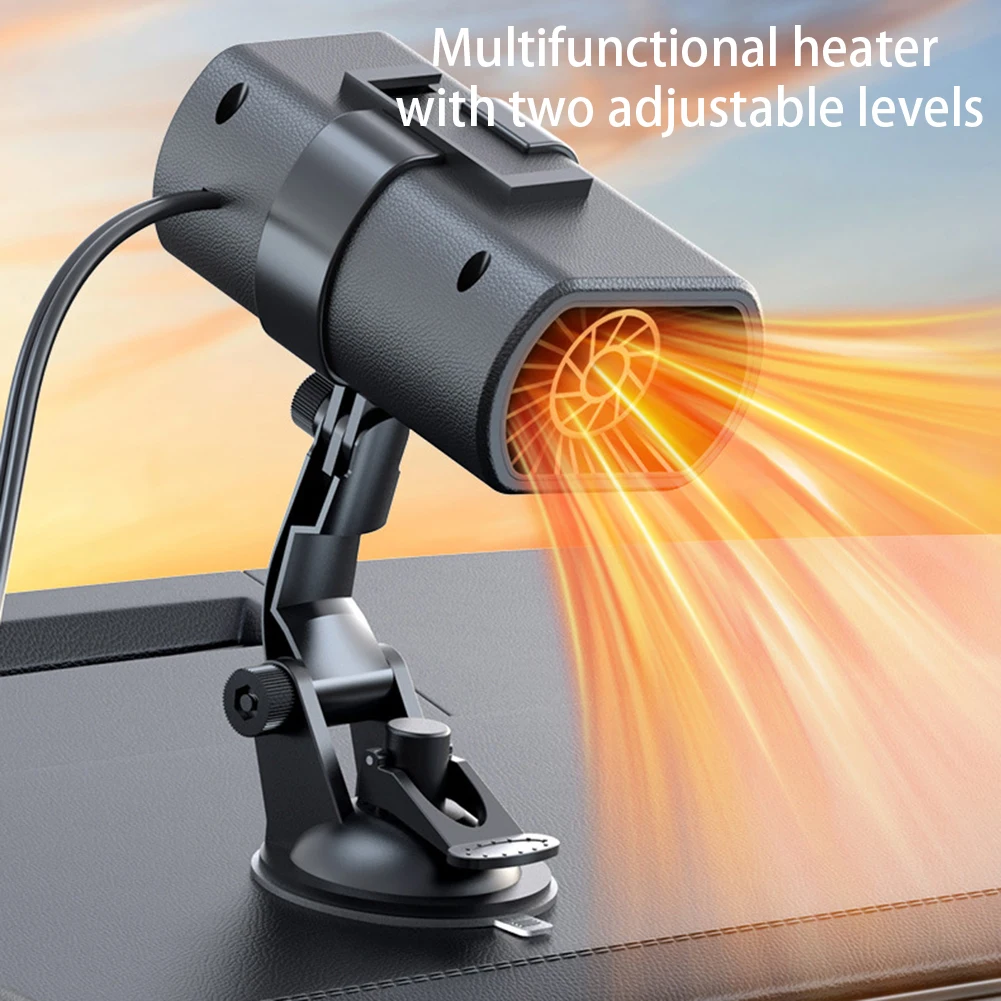 12V 200W Car Heater Demister 2-IN-1 Universal Electric Cooling Heating Fan Adjustable Windshield Defroster Defogging Demister