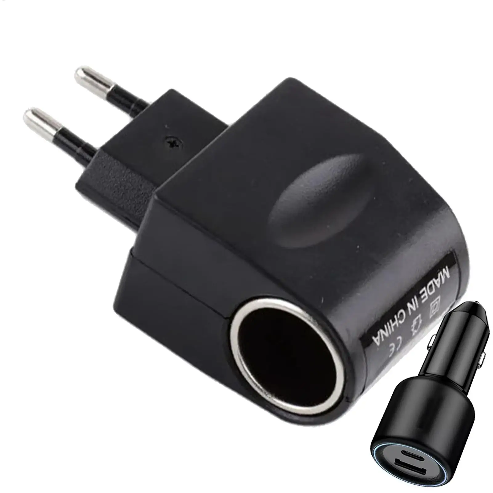 12 Volt Car Adapter Stable Lighters Converter 220V To 12V With LED Indicator Black Automotive Accessories AC To DC Car Adapter