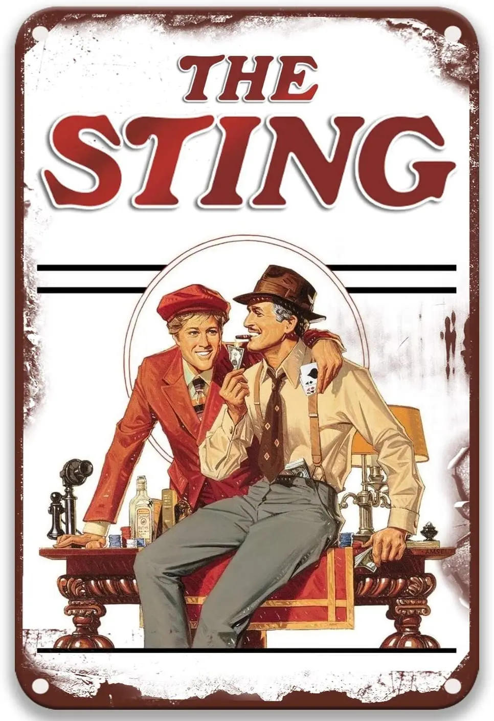 The Sting (1973) винтажные фильмы металлические оловянные плакаты художественная