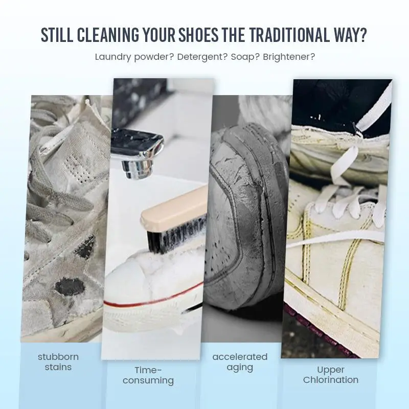 Shoe Cleaning Balm 100g Shoe Cleaning Cream Multi-functional Cleaning Brightening Whitening And Yellowing Maintenance of Sports Shoes Cleaner