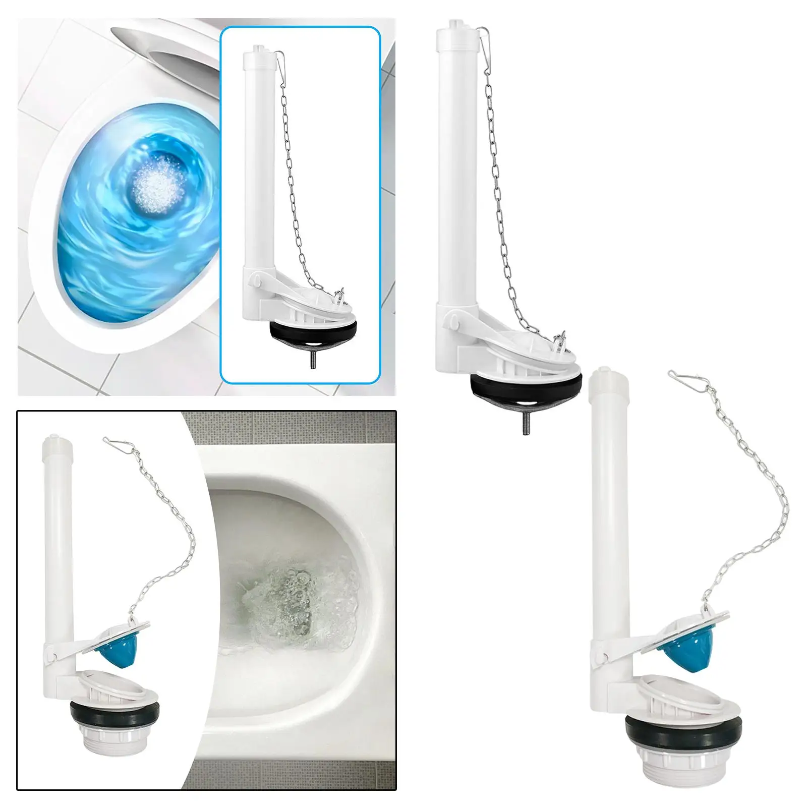 Flushing Valve Water Saving Replacement Toilet Tank Parts Toilet Drain Valve