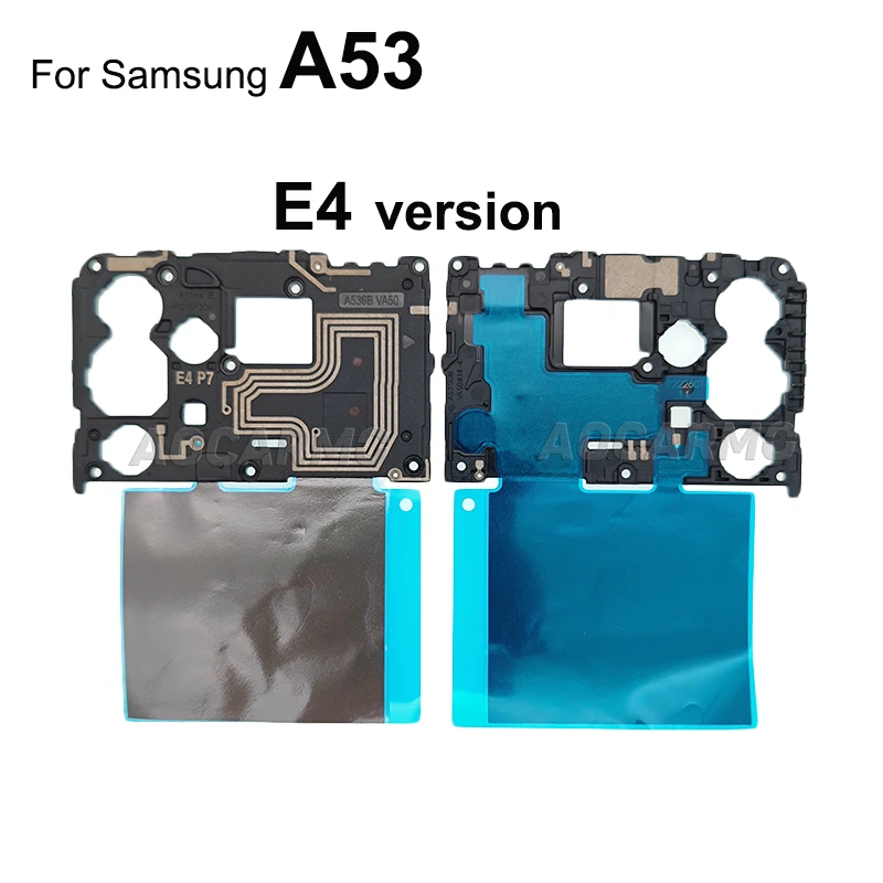 Aocarmo 삼성 갤럭시 A34 5G A73 A53 A54 A33 A346 마더 보드 커버 플레이트 NFC 플렉스 수리 교체 부품 포함