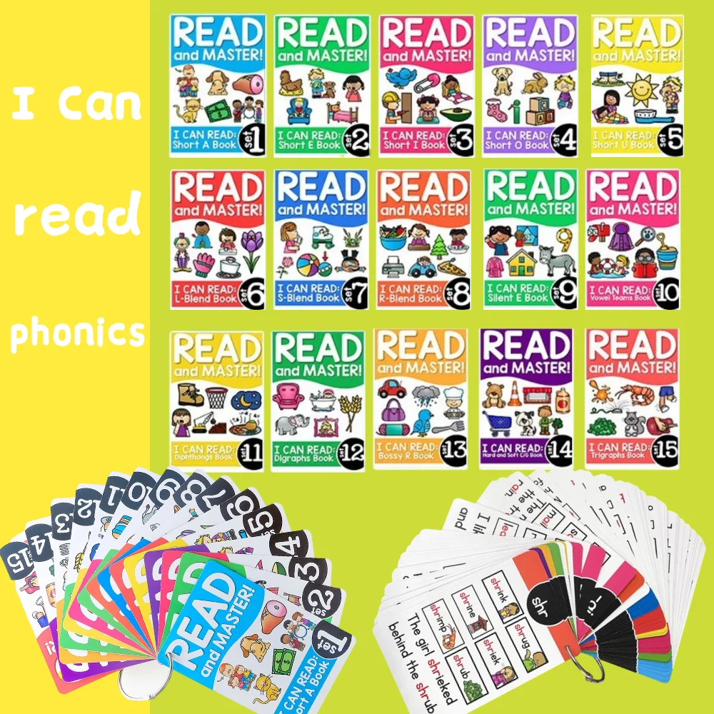 

107 Groups/set Roots English Phonics Flash Cards Kids Montessori Learning Educational Toys For Children Teaching Aids Baby Card
