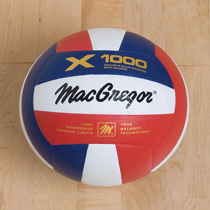 

High-Quality, Durable Red/White/Blue Composite Volleyball, Perfect for Indoor/Outdoor Games - X1000