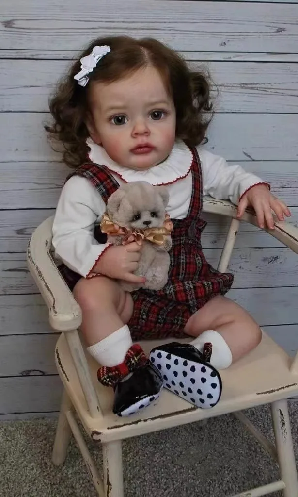 High Quality 60cm Big Size Reborn Toddler Princess Silicone Vinyl Adorable Lifelike Baby Bonecas Girl Bebe Doll Menina Kid Toys 5