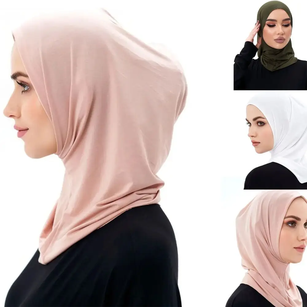 

Islamic Ice Silk Hijab Abaya Hijab For Woman Elasticity Scarf Muslim Dress Women Turbans Turban Instant Head Wrap Shawl