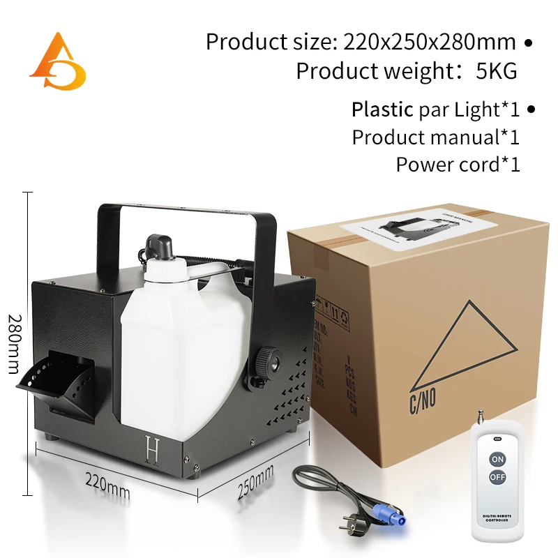 1000W Stage Smoke Machine 2L Large Capacity Fuel Tank Professional DJ Disco Wedding Christmas Party Props — view 4