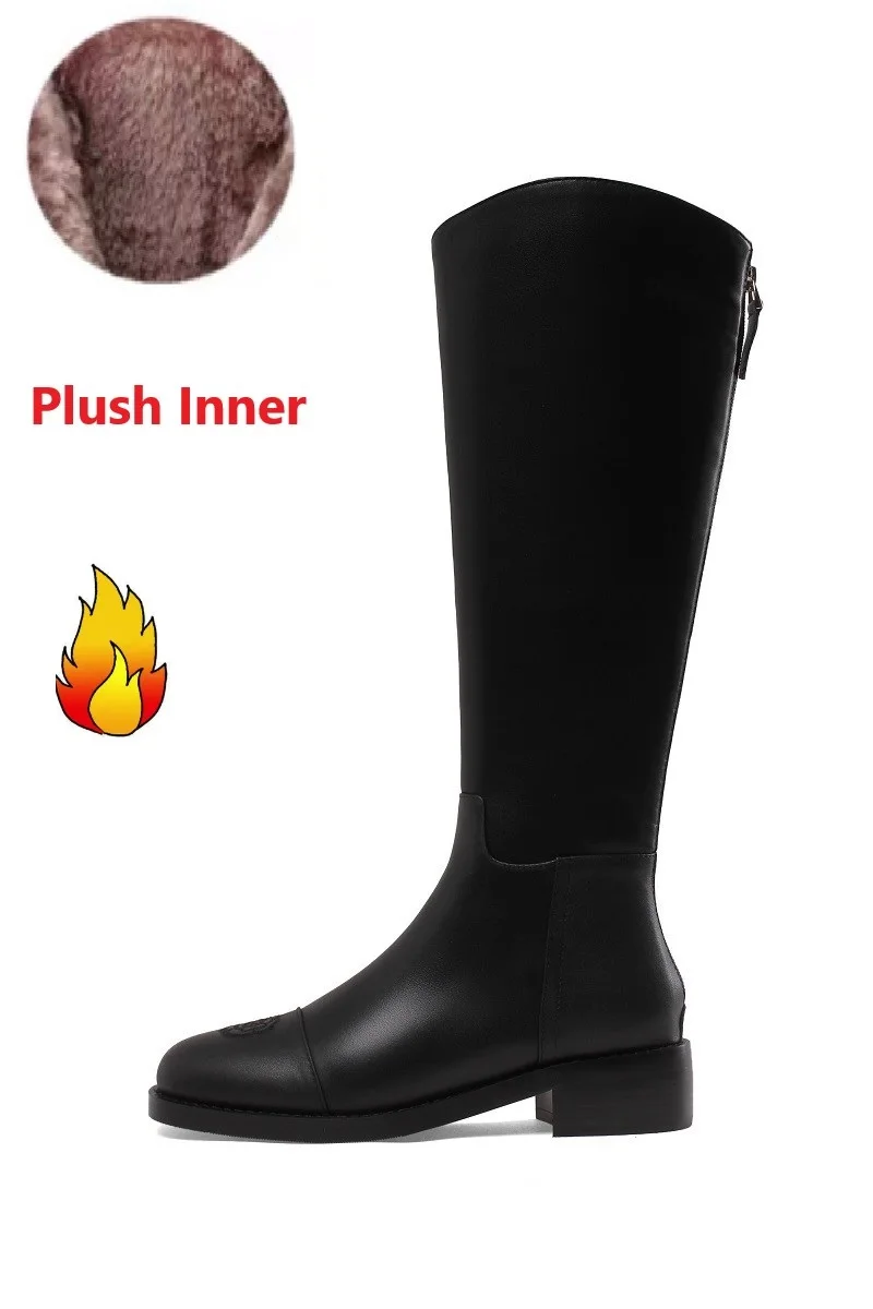 Black plush inner