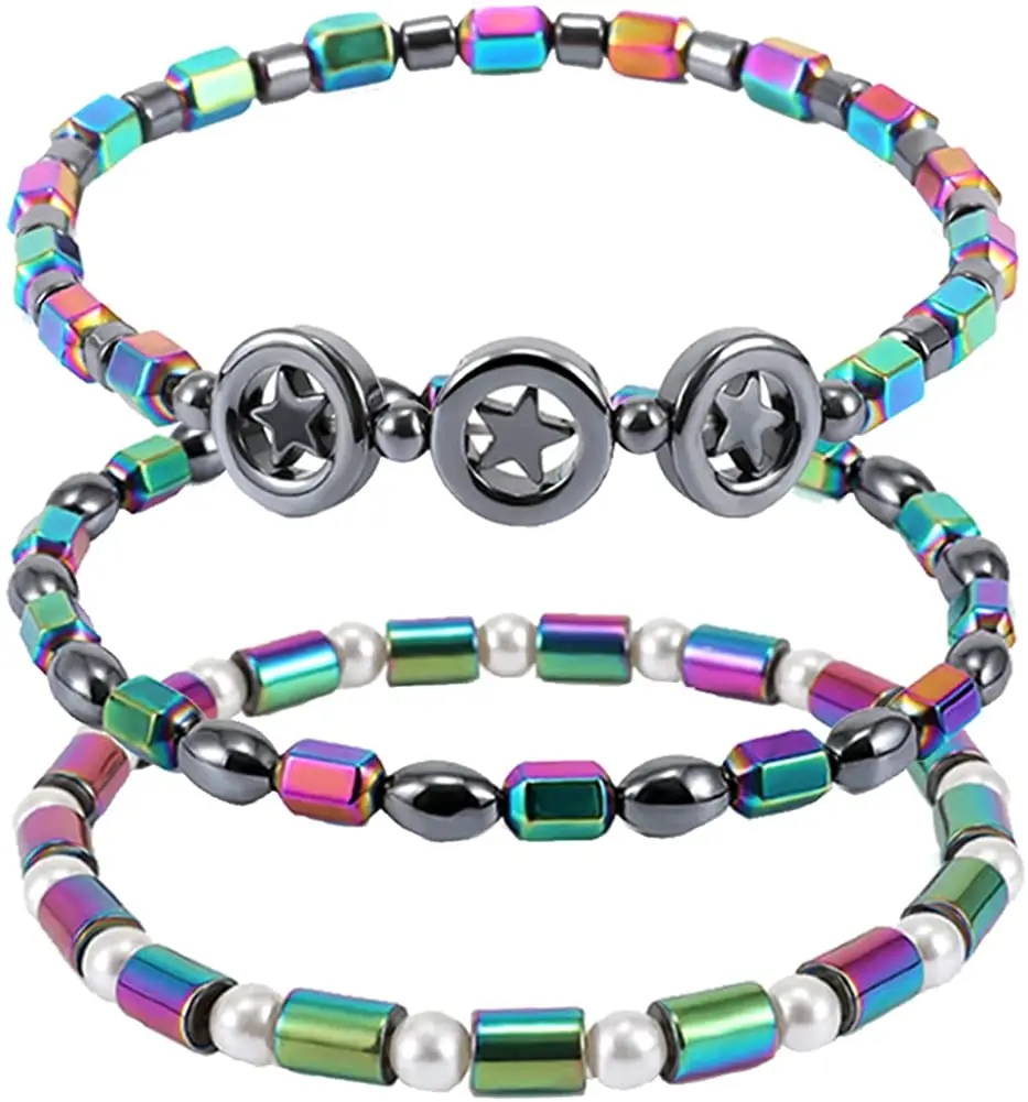Magnetic Weight Loss Anklet Bracelet Black Gallstone Hematite Stimulating Acupoints Therapy Arthritis Pain Relief silver anklet bracelet ankle slimming bangle