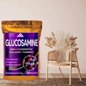 30 cerotti Glucosamina Condroitin Cerotti transdermici con collagene per il benessere articolare, ossa forti, supporto per la cartilagine