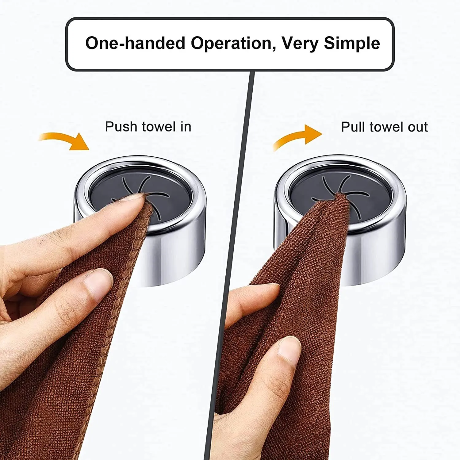 Non Punching Dishcloth Clip Wall Hanging