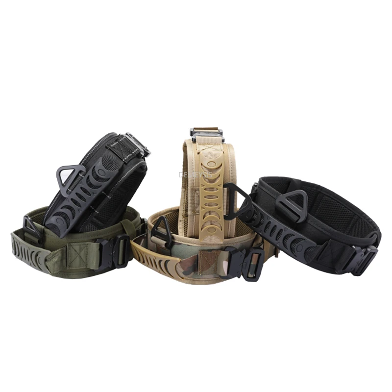 

Hunting Dog Collar Adjustable Nylon Military Dog Collar Strap Control Durable Medium Large Army Service Dogs Collars Handle