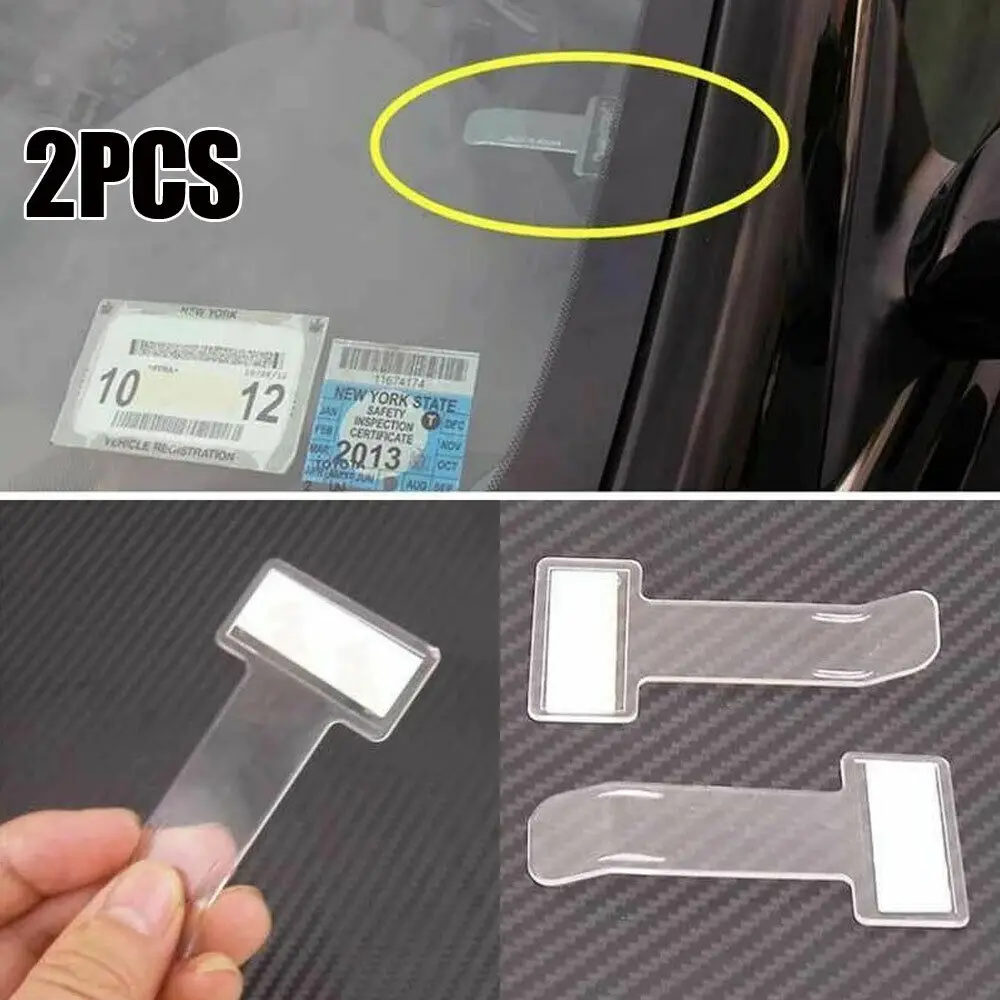 2/4pcs Car Parking Ticket Permit Holder Clip Universal Auto Vehicle  Windshield Windscreen Invoice Note Pass Folder - AliExpress