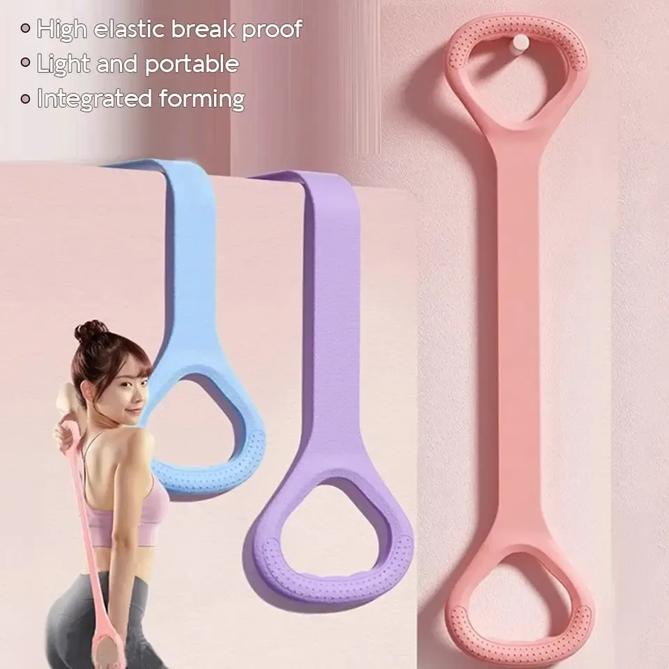 Figure 8 Fitness Resistance Band Arm Back Training Elastic Ropes Exercise Elastic for Yoga Pilates Stretching Gym Elastic Band