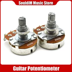 2pcs A500K/B500K/A250K/B250K Big Potentiometer Splined Pot Electric Guitar Bass Effect Amp Tone Volume 18mm Shaft Parts