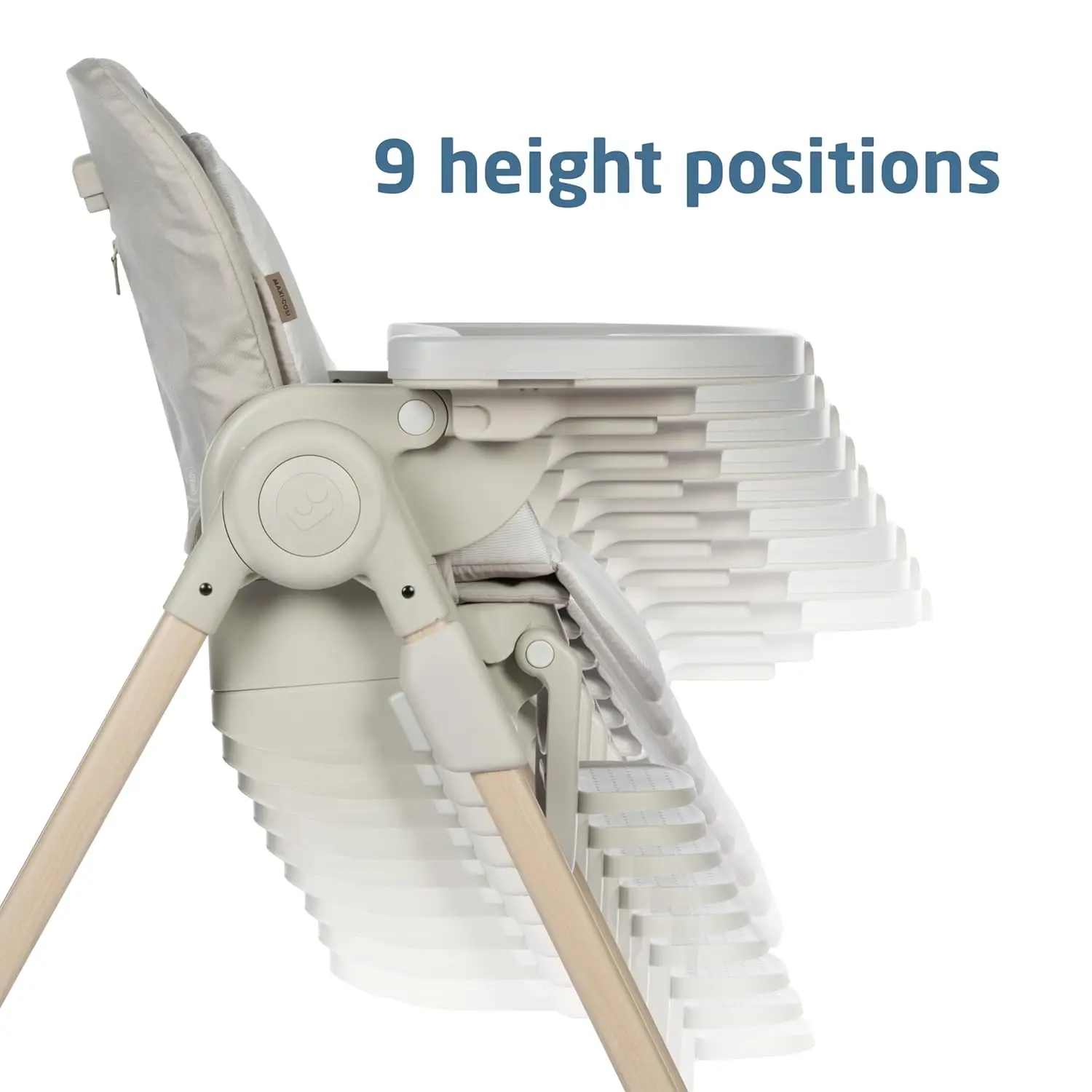 Minla 6-in-1 Foldable High Chair in Classic Oat 2