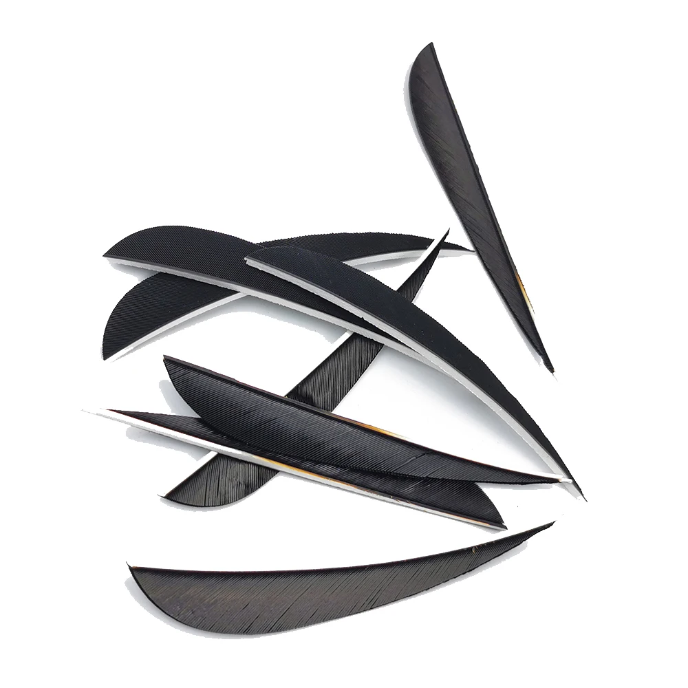 

50 PCS 5 inches 4 inches 3 inches Archery Feather Arrow Vanes Turkey Feather Fletching
