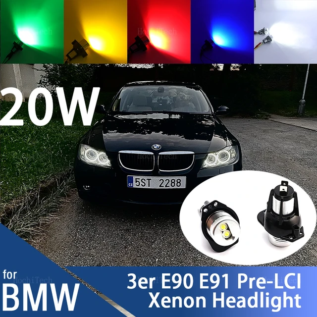 Lightbar Angel Eyes Scheinwerfer passend für BMW E90 E91 05-08