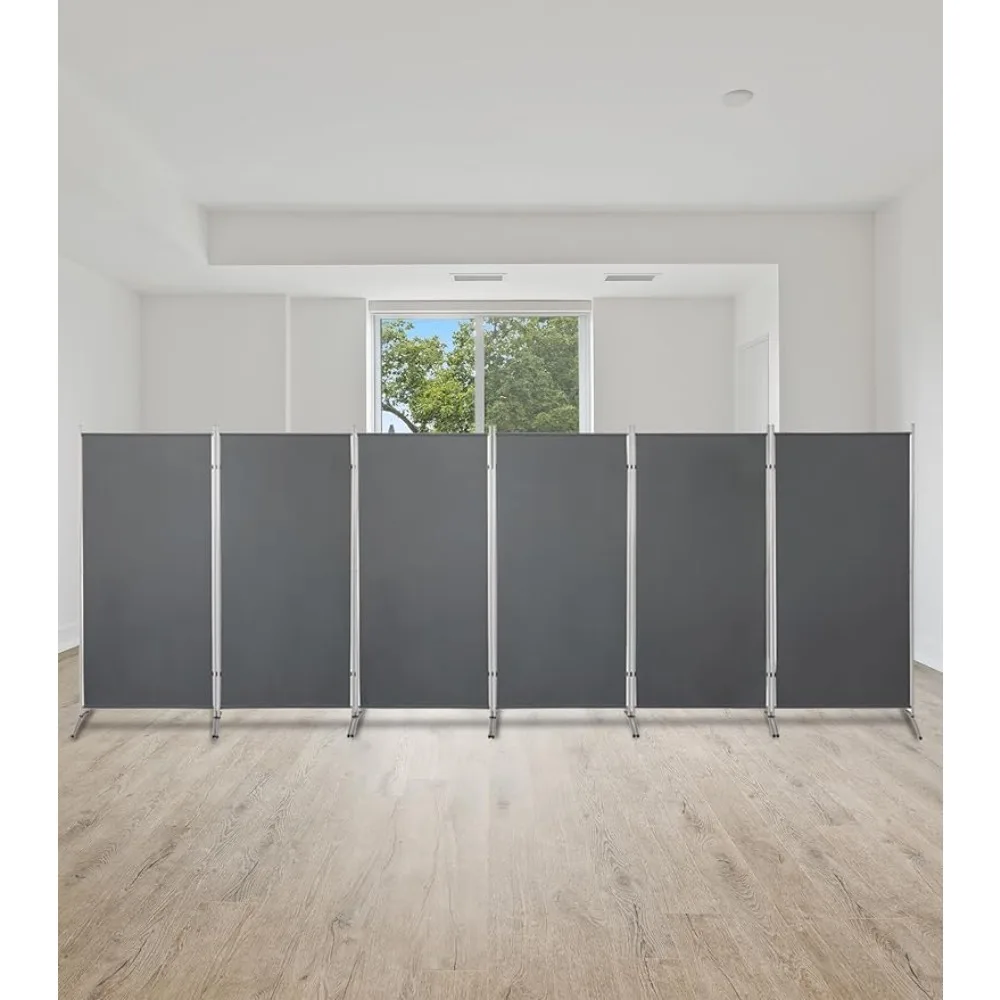 

Room Screen Freestanding Room Dividers Desk Partition Grey Double Hinged Folding Privacy Screens Interior Separator Screen Home