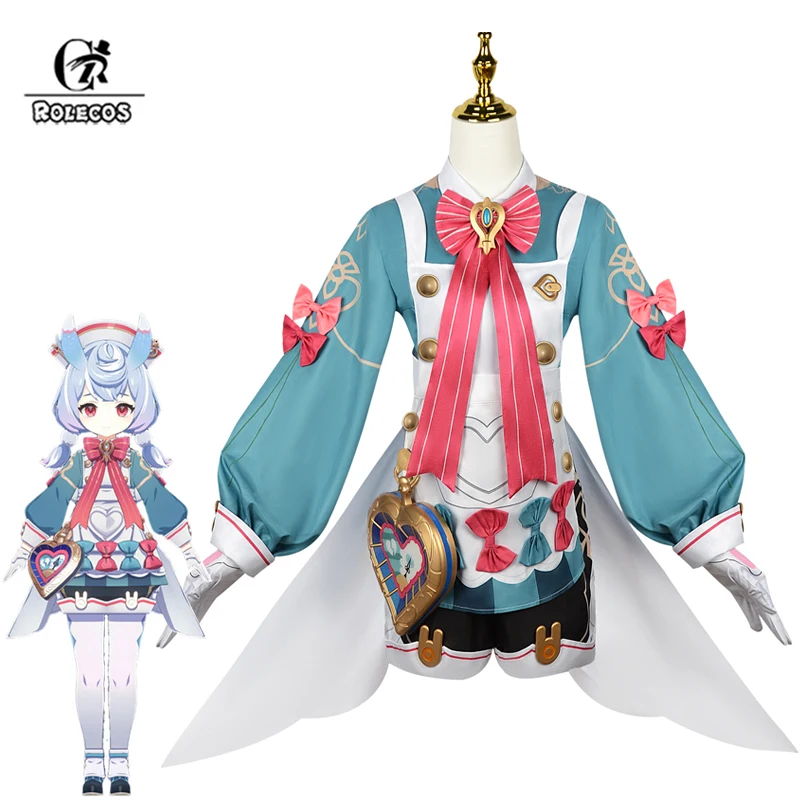 

ROLECOS Genshin Impact Fontaine Sigewinne Cosplay Costume Game Head Nurse Sigewinne Women Uniform Role Play Outfit Fullset