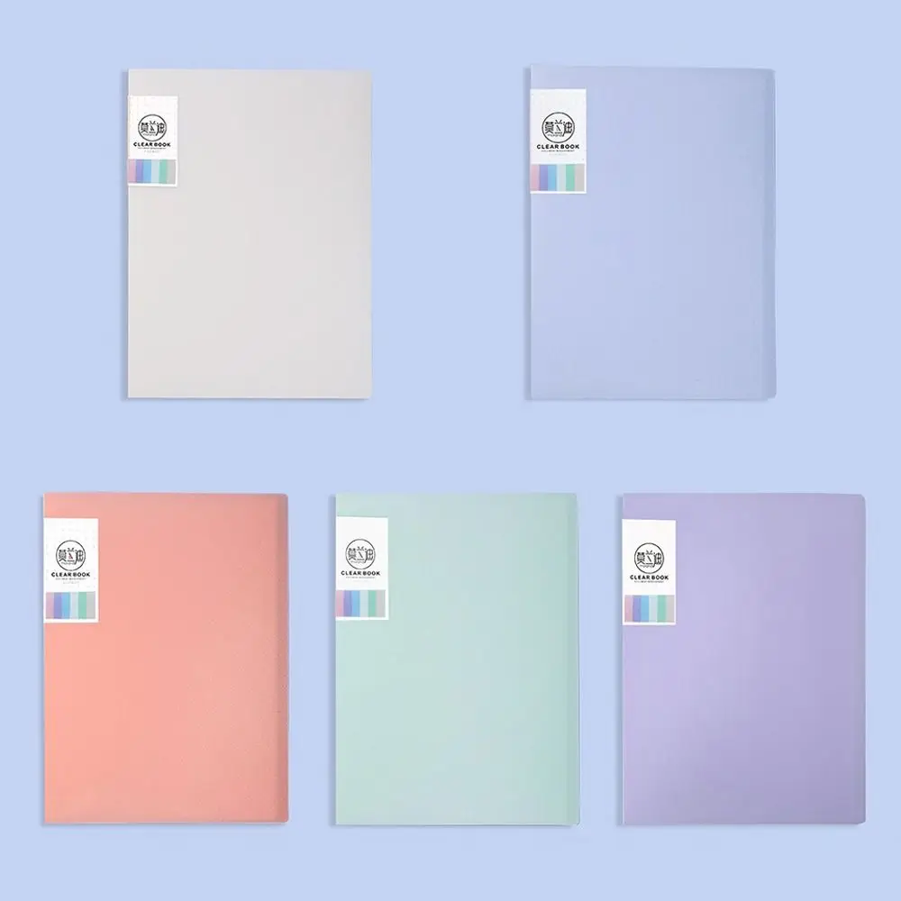 Waterproof 20 Pages Archives Bag Large Capacity Student Test Paper Storage Bag Plastic A4 File Folder File