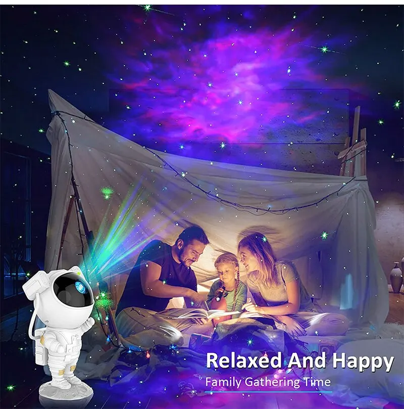 Astronaut Star Projector Night Light with Remote Control Swag House