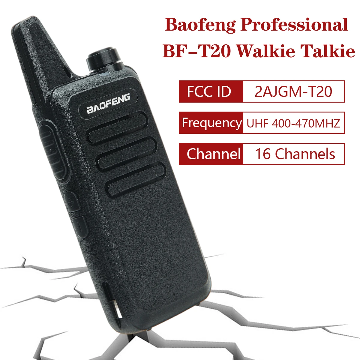6pack Baofeng BF-T20 16 channels Professional PTT Mini Walkie Talkie Two-way  Radio with Six-Way Charger for Hotel Restaurant AliExpress
