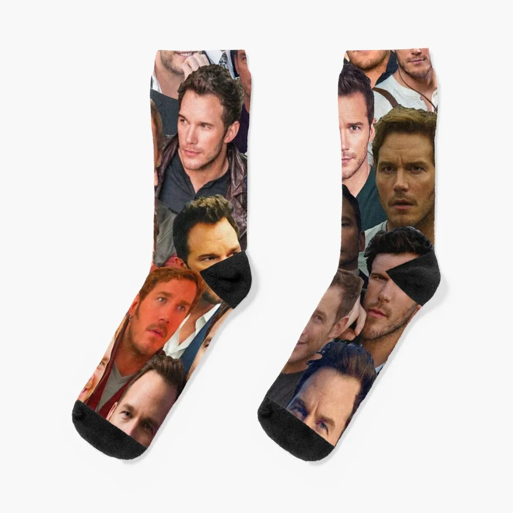 

Chris Pratt Photo Collage Socks new year loose christmas gifts Socks For Men Women's