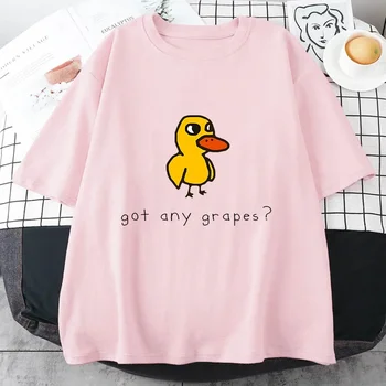 The Duck Song Got Any Grapes T Shirts Funny Patterns Manga/Comic Tshirts 100% Cotton T-shirts Originality Short Sleeve Fashional 1