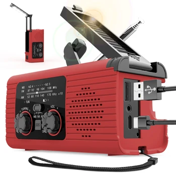 Solar Portable Solar Hand Crank Survival Radio 1