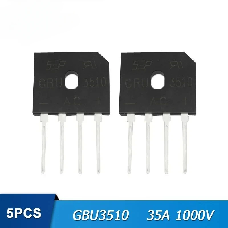 Diode Bridge Rectifier GBJ1510 GBJ2510 GBJ3510 GBU1510 GBU3510 15A 25A 35A 1000V Rectifiers Diodes 5PCS