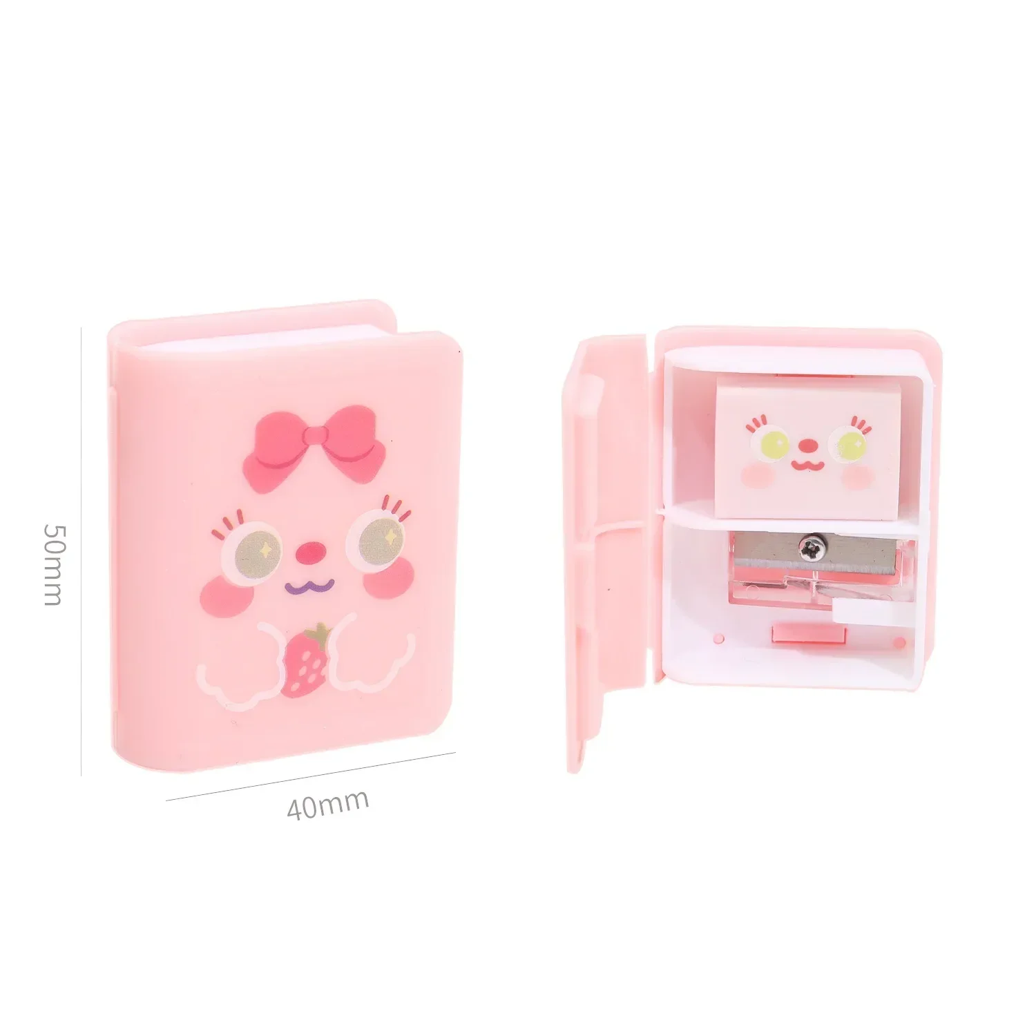 2 in 1 Eraser Pencil Sharpener kawaii Erasers Student Writing Drawing Rubber eraser office School Supplies Stationery