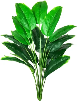 Artificial Plants Fake Banana Tree Leaves with Stems 31" Tall Faux Bird of Paradise Palm Tree