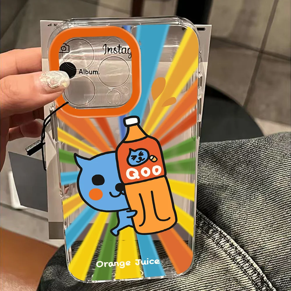 Adorable Cartoon Qoo Clear Back Phone Case