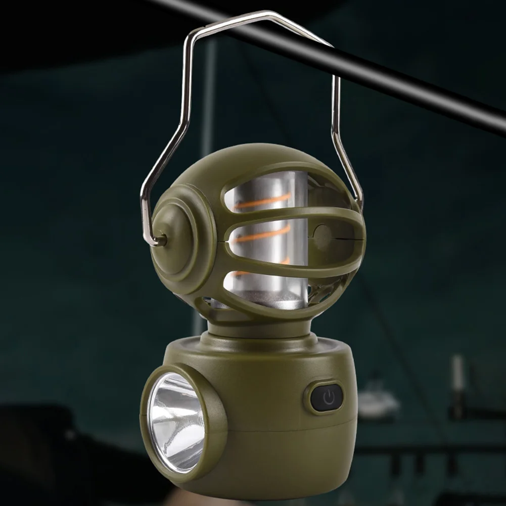 

Портативное экстренное освещение в форме робота, водонепроницаемое, с USB-зарядкой, фонарь для кемпинга с крючком, аварийный фонарь для пеших прогулок и рыбалки