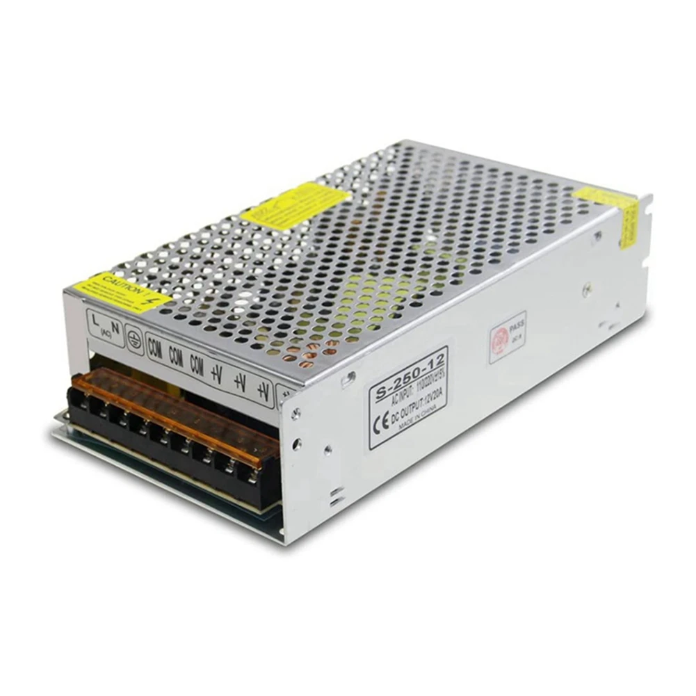 전원 공급 장치 변압기 스위치, 스위칭 어댑터 컨버터, LED(20A), DC 12V, 20A, 240W, AC 110V, 220V, DC 12V, 20Amp