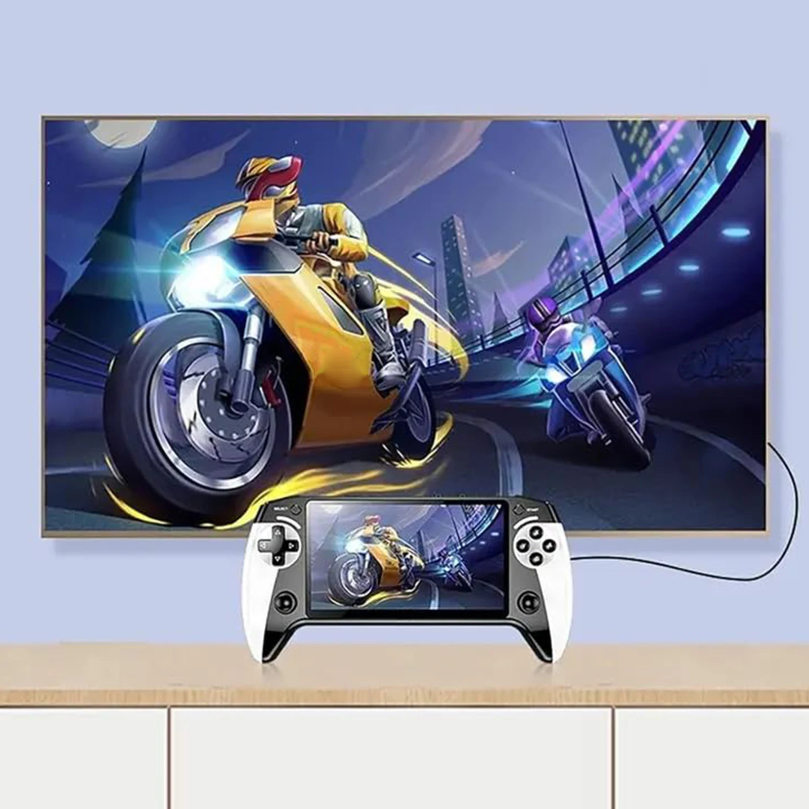 Handheld Game Console 5.5 Inch Screen Retro Gaming Console with 20000+ Games Game Player for Kids and Adults - 3