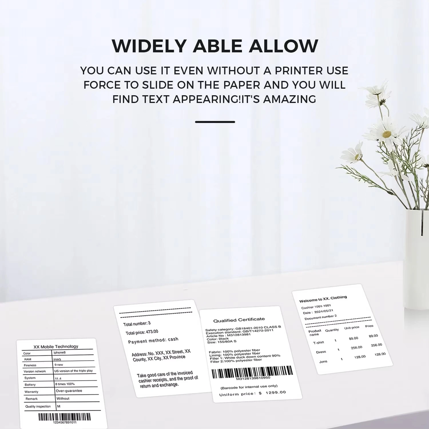 고감도 감열지 스티커 50x80mm 원형 - 포모모 M110 프린터용