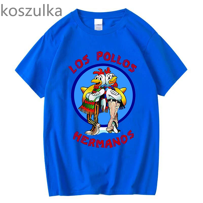 Men's los pollos hermanos tshirt 100 cotton Breaking Bad LOS POLLOS