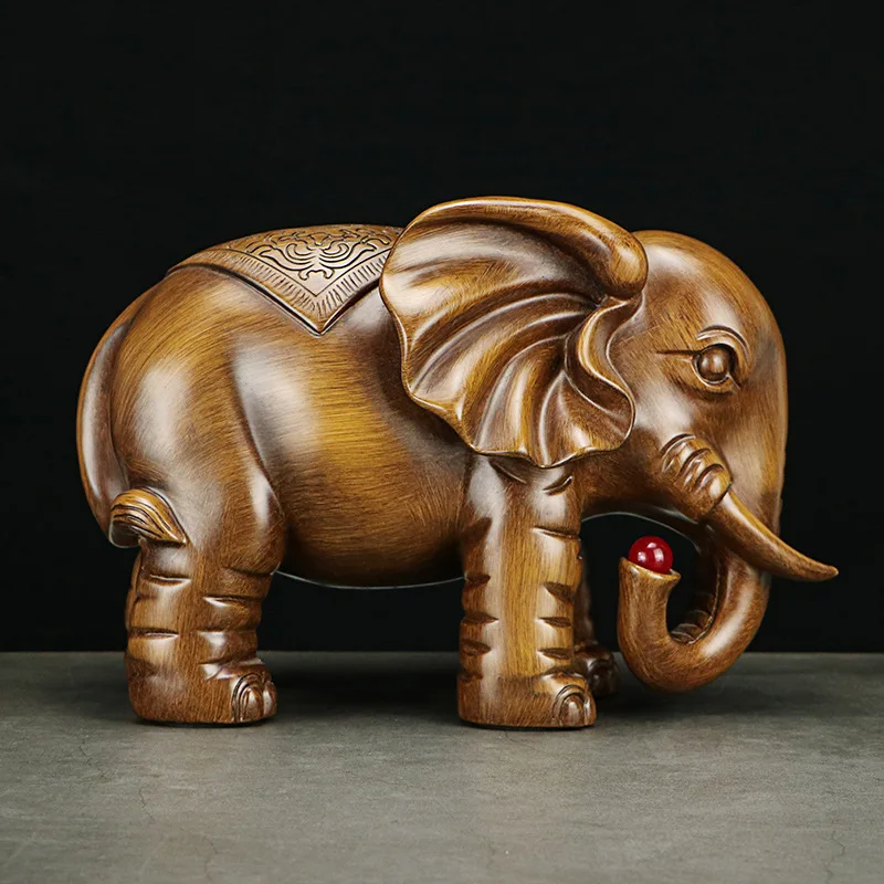 Elephant Statue,Feng Shui Home and Office Decor Elephant Figurines Symbol of Success Overcoming Obstacles Wealth and Fertility