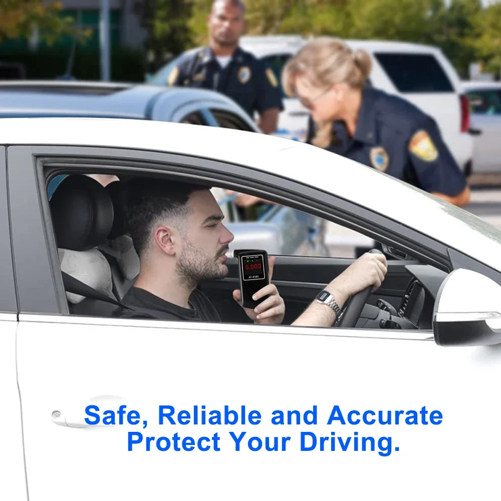 Professional Digital Alcohol Tester Alcohol Detector Breathalyzer Police Alcotester LCD Display Drunk Driving Test alcohol tester,breath alcohol tester