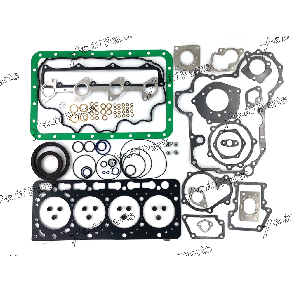 Juego de juntas completo para Kubota engine V3300 V3300IDI, 12 válvulasfull gasket setfull
