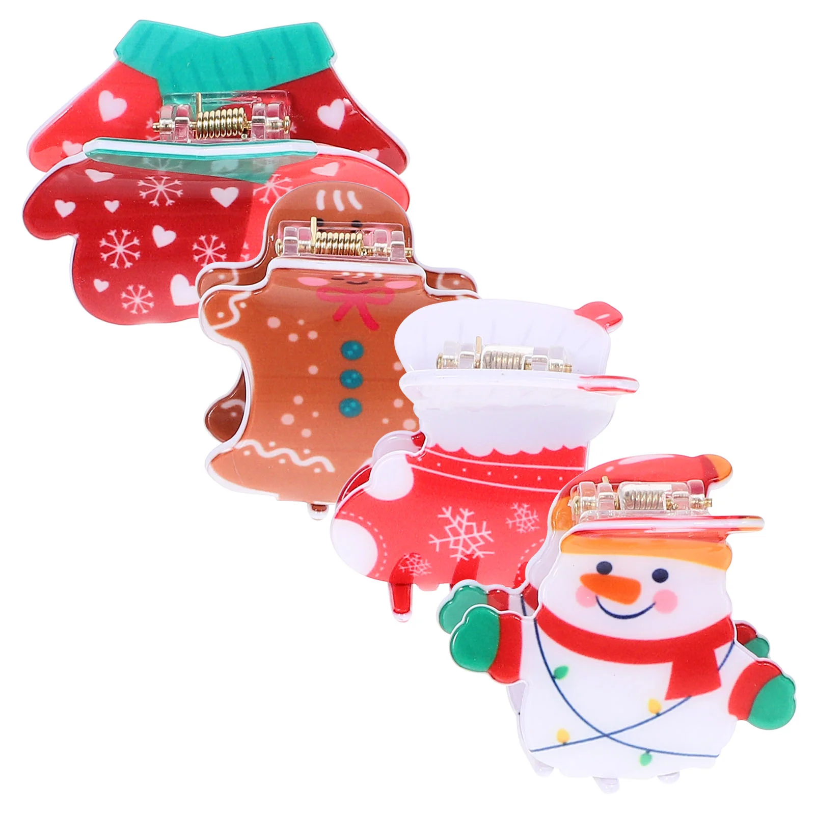 

4 Pcs Back of The Head Grip Holiday Hair Clip Girl Clips Jaw for Women Headgear