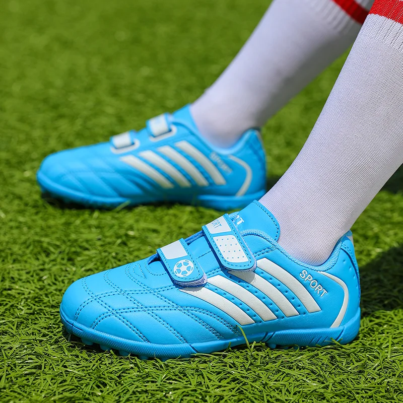 Hot Sale Children Soccer Shoes Cheap Football Cleats Training Football Boots Kids Boy Futsal Turf Sneakers zapatos de f&uacute;tbol