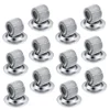 12 Pcs Metal Pen Spring Clip Holder Book Mark Stainless Steel Loop Organizer Iron Clamp Notebook Office accessories 1