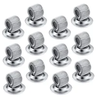 12 Pcs Metal Pen Spring Clip Holder Book Mark Stainless Steel Loop Organizer Iron Clamp Notebook Office accessories 1