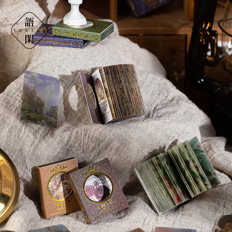

100 Sheets Vintage Newspaper Oil Painting Material Paper Decorative Stationery Scrapbooking Diary Album Junk Journal Planner