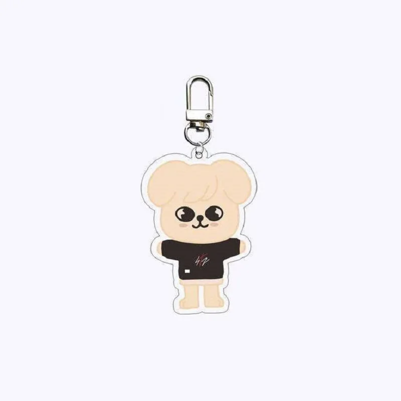 Cartoon SKZOO Stray Children Kawaii jyp jyp kz Acrylic Double sided Keychain Backpack Pendant Car Keychain Pendant Couple Gift key chain,backpack decoration