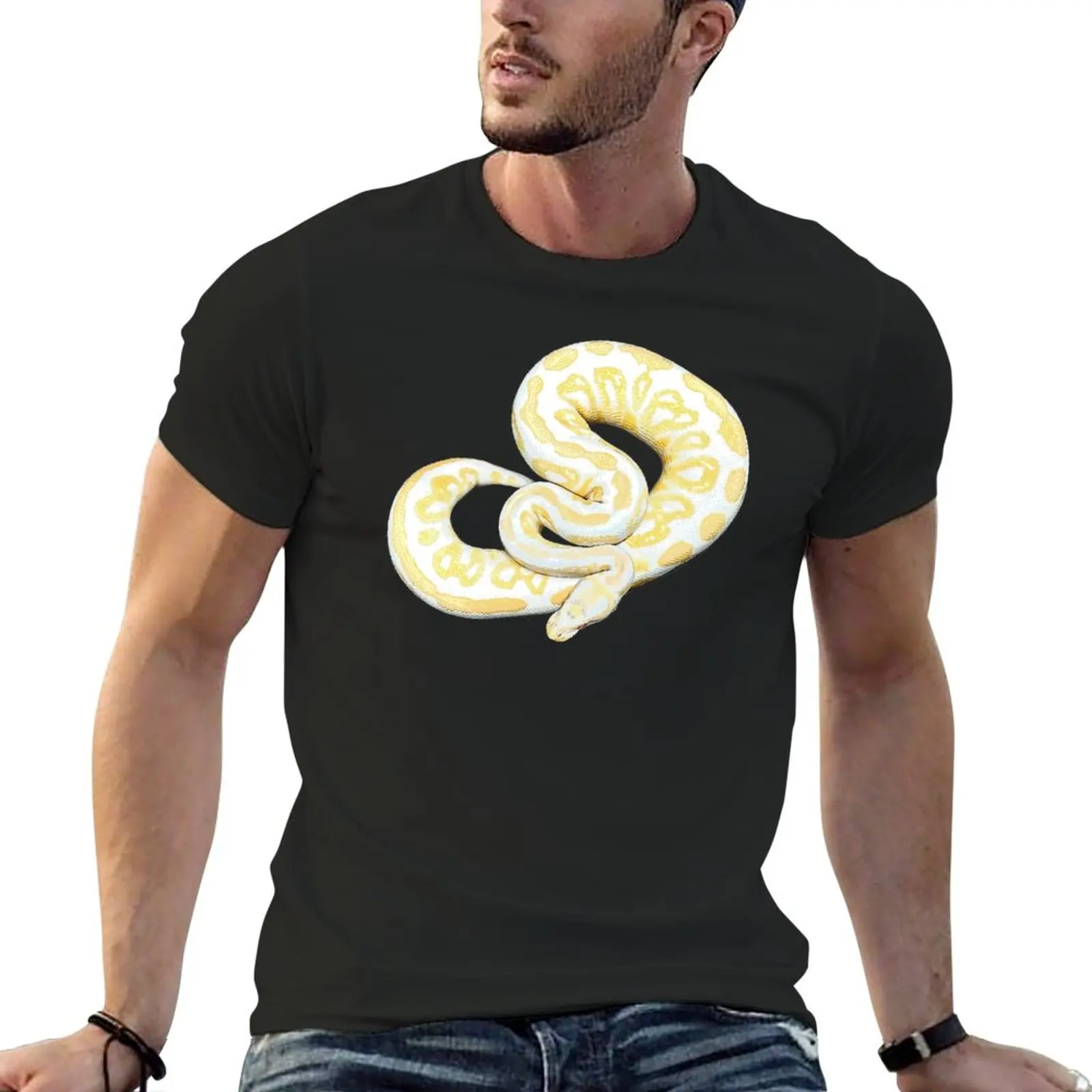 Ball Python Morph T-Shirt Top Magliette Grafiche T-Shirt Oversize Abbigliamento Uomo